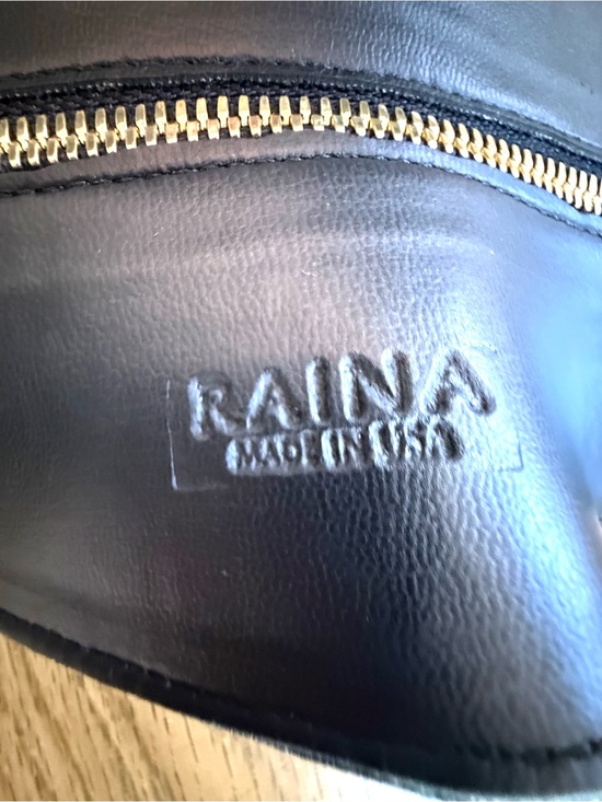 Raina Gaga Black Leather Corset Waist Belt Gold Zip Wide Statement Belt S/M NWT main image 7